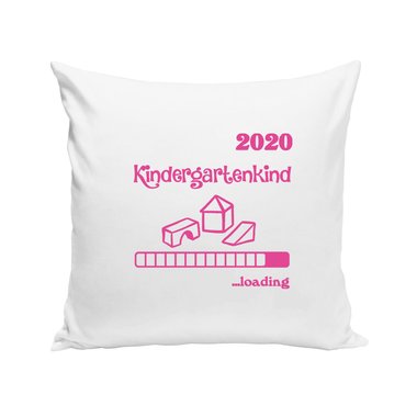 Kissen - Kindergartenkind 2020 loading apfelgrn-dunkelblau