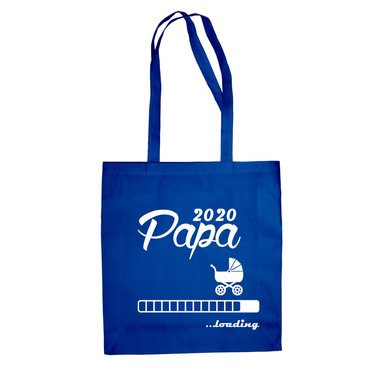 Jutebeutel - Papa 2020 loading apfelgrn-dunkelblau