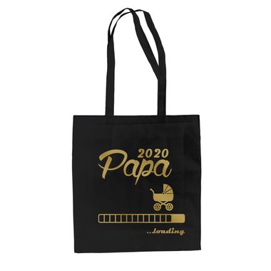 Jutebeutel - Papa 2020 loading apfelgrn-dunkelblau