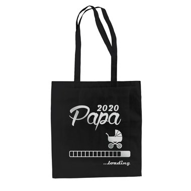 Jutebeutel - Papa 2020 loading apfelgrn-dunkelblau