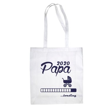 Jutebeutel - Papa 2020 loading apfelgrn-dunkelblau