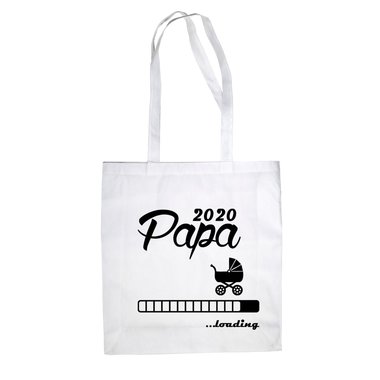 Jutebeutel - Papa 2020 loading royalblau-schwarz