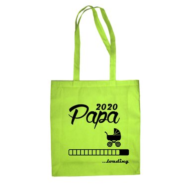 Jutebeutel - Papa 2020 loading royalblau-schwarz