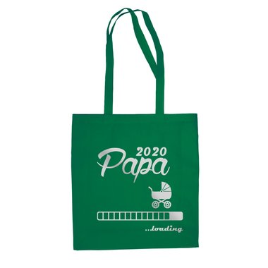 Jutebeutel - Papa 2020 loading royalblau-schwarz