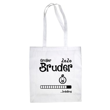 Jutebeutel - Groer Bruder 2020 loading weiss-schwarz