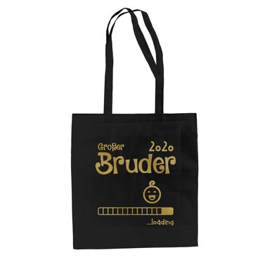 Jutebeutel - Groer Bruder 2020 loading weiss-schwarz