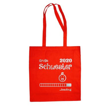 Jutebeutel - Groe Schwester 2020 loading apfelgrn-fuchsia