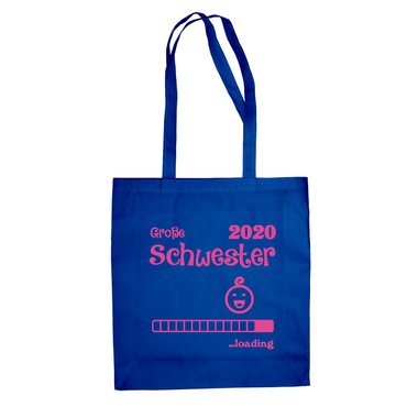 Jutebeutel - Groe Schwester 2020 loading apfelgrn-fuchsia