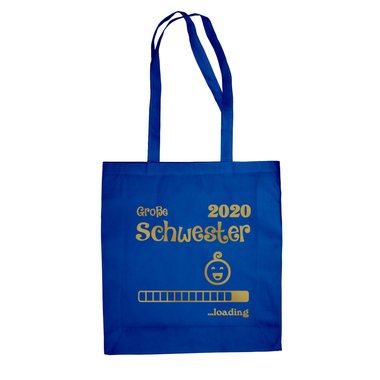 Jutebeutel - Groe Schwester 2020 loading apfelgrn-fuchsia