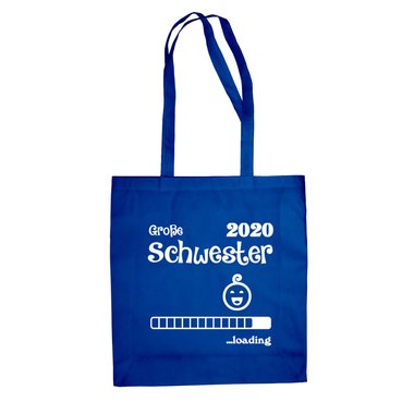 Jutebeutel - Groe Schwester 2020 loading apfelgrn-fuchsia