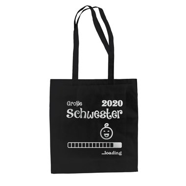 Jutebeutel - Groe Schwester 2020 loading apfelgrn-fuchsia