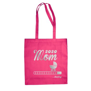 Jutebeutel - Mom 2020 loading apfelgrn-fuchsia