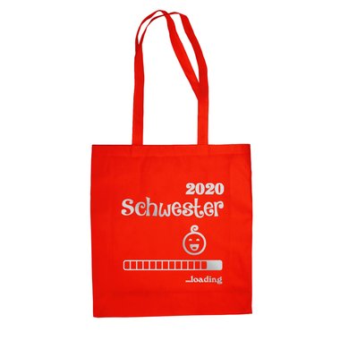 Jutebeutel - Schwester 2020 loading apfelgrn-fuchsia