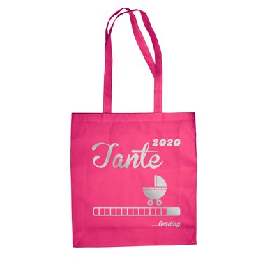 Jutebeutel - Tante 2020 loading apfelgrn-fuchsia