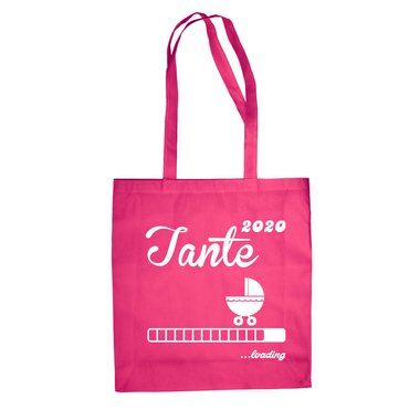 Jutebeutel - Tante 2020 loading apfelgrn-fuchsia