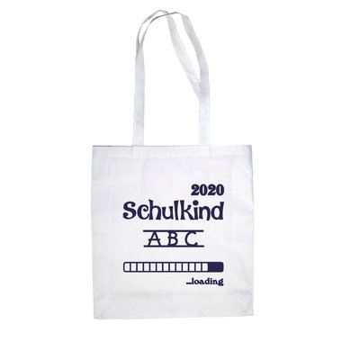 Jutebeutel - Schulkind 2020 loading apfelgrn-dunkelblau