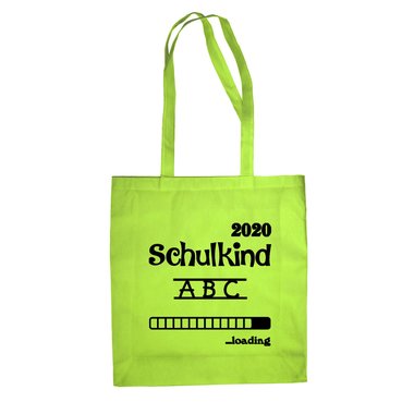 Jutebeutel - Schulkind 2020 loading apfelgrn-dunkelblau