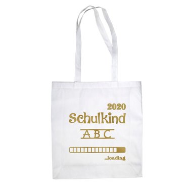 Jutebeutel - Schulkind 2020 loading apfelgrn-dunkelblau