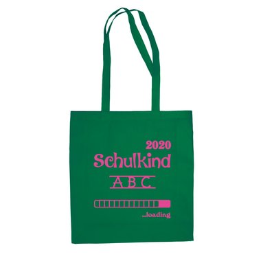 Jutebeutel - Schulkind 2020 loading apfelgrn-dunkelblau