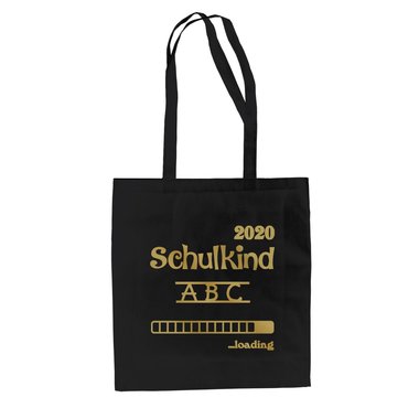 Jutebeutel - Schulkind 2020 loading weiss-schwarz