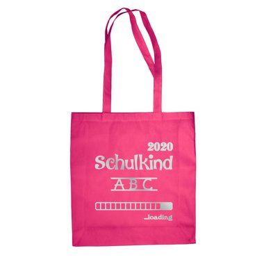 Jutebeutel - Schulkind 2020 loading weiss-schwarz