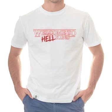 Herren T-Shirt - Welcome to Hellkins schwarz-rot S