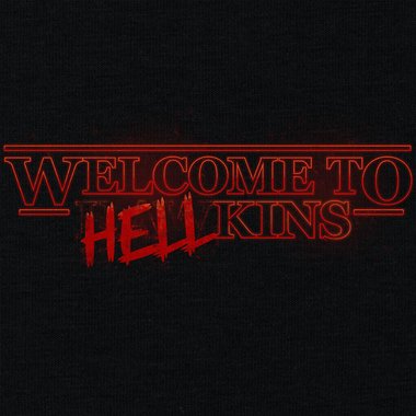 Herren T-Shirt - Welcome to Hellkins schwarz-rot S