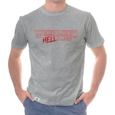 Herren T-Shirt - Welcome to Hellkins schwarz-rot S