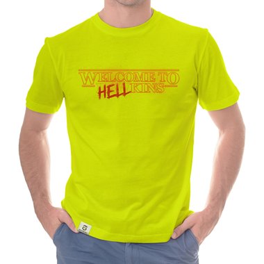 Herren T-Shirt - Welcome to Hellkins schwarz-rot S