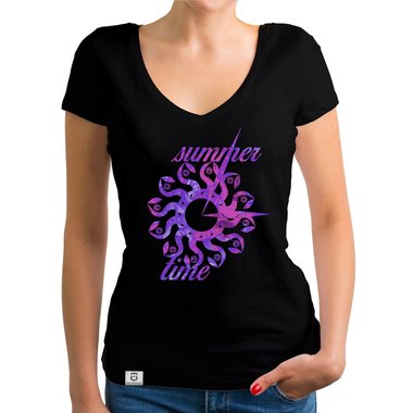 Damen T-Shirt V-Ausschnitt - Summer Time