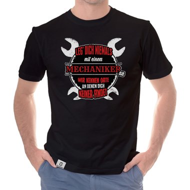 Herren T-Shirt - Leg dich niemals mit Mechanikern an!