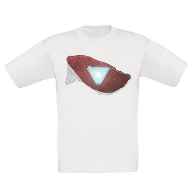 Kinder T-Shirt - Arc Reactor Riss weiss-rot 152-164