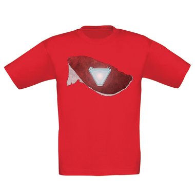 Kinder T-Shirt - Arc Reactor Riss weiss-rot 152-164