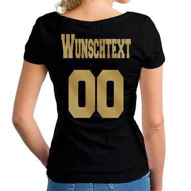 Personalisierbare Damen und Herren T-Shirts - Mit deinem Wunschtext und Nummer