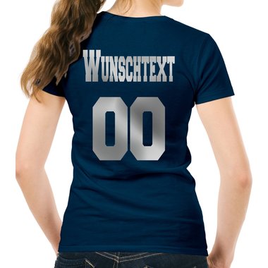 Personalisierbare Damen und Herren T-Shirts - Mit deinem Wunschtext und Nummer