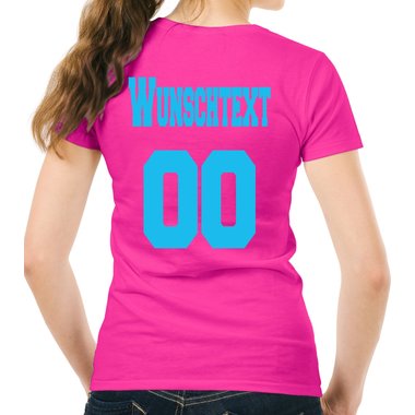 Personalisierbare Damen und Herren T-Shirts - Mit deinem Wunschtext und Nummer