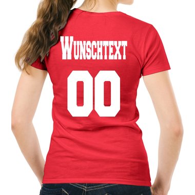 Personalisierbare Damen und Herren T-Shirts - Mit deinem Wunschtext und Nummer