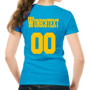 Personalisierbare Damen und Herren T-Shirts - Mit deinem Wunschtext und Nummer