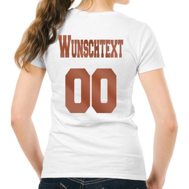 Personalisierbare Damen und Herren T-Shirts - Mit deinem Wunschtext und Nummer