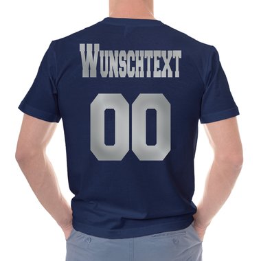 Personalisierbare Damen und Herren T-Shirts - Mit deinem Wunschtext und Nummer