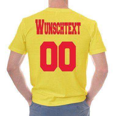 Personalisierbare Damen und Herren T-Shirts - Mit deinem Wunschtext und Nummer