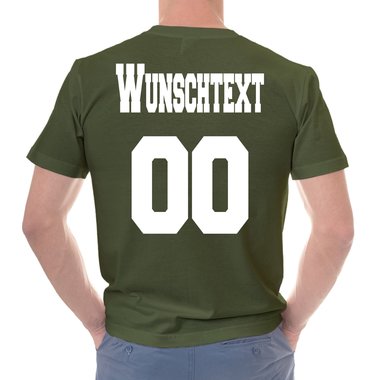 Personalisierbare Damen und Herren T-Shirts - Mit deinem Wunschtext und Nummer