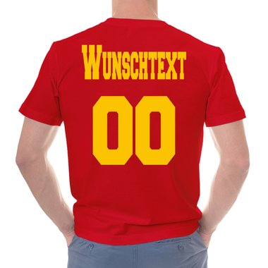 Personalisierbare Damen und Herren T-Shirts - Mit deinem Wunschtext und Nummer