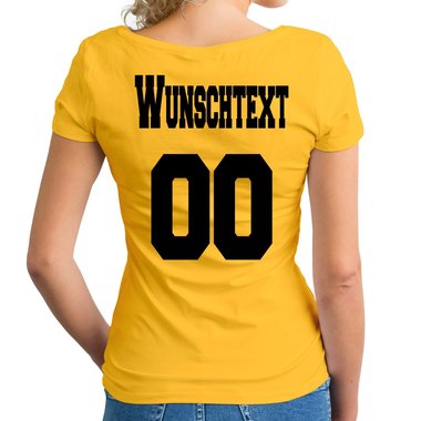 Personalisierbare Damen und Herren T-Shirts - Mit deinem Wunschtext und Nummer