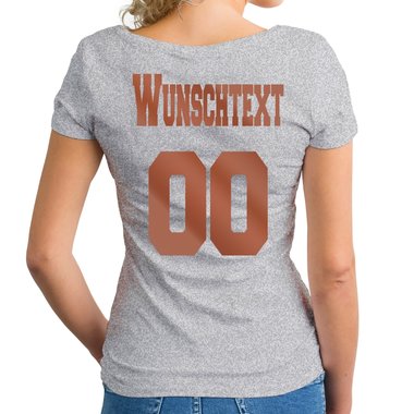 Personalisierbare Damen und Herren T-Shirts - Mit deinem Wunschtext und Nummer