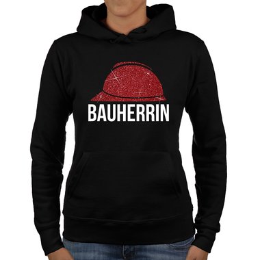 Damen Richtfest Hoodie - Bauherrin Motive - Glitzer