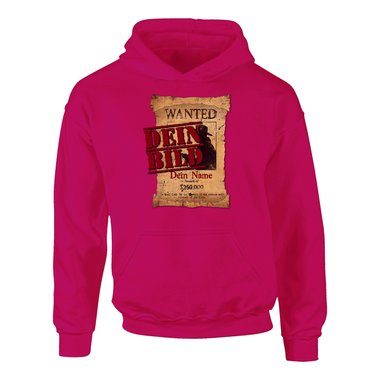 Designe deinen Hoodie - Herren, Damen & Kinder - Dein Bild in coolen Rahmen - Geschenk fr Familien, Freunde und Prchen Damen fuchsia-Polaroid XS