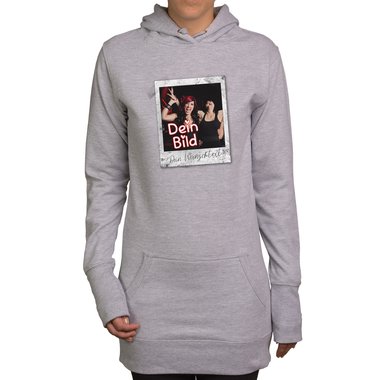 Designe deinen Hoodie - Herren, Damen & Kinder - Dein Bild in coolen Rahmen - Geschenk fr Familien, Freunde und Prchen Damen fuchsia-Polaroid XS