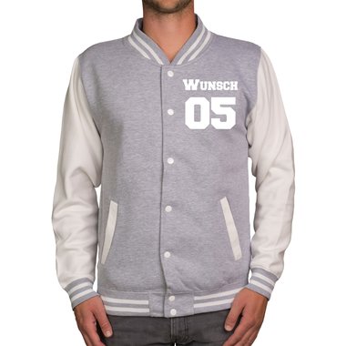 Partnerlook College Jacken - Herren und Damen - Mit deinem individuellen Wunschnamen und Wunschnummer - Freunde, Prchen und Familie - XS-XXXL Herren schwarz-weiss XXXL