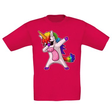 Damen und Kinder T-Shirts und Tops - Dabbing Einhorn - Whlbare Shirt-Farben und viele Gren von XS - XXL V-Neck - dunkelgrau XS